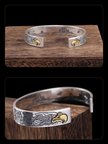 Vintage Tangcao Flying Eagle Open Bracelet