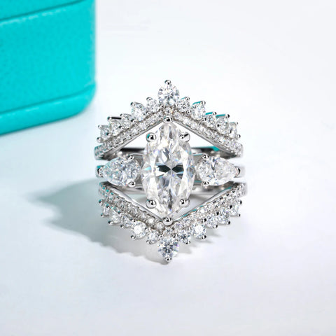 AnuJewel 4cttw Marquise Cut D Color Moissanite
