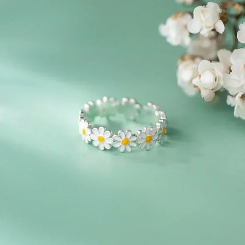 Fashion Vintage Daisy Flower Rings