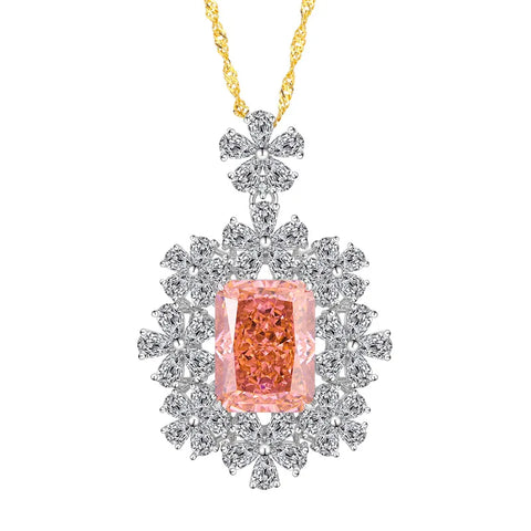 Jewelry S High Carbon Repapalacha Flower Shape Creative Set Main Stone 12 * 16 8 * 10 Crystals