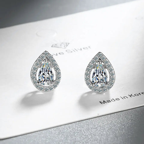 New 925 Sterling Silver Earrings AAA Zircon Earring
