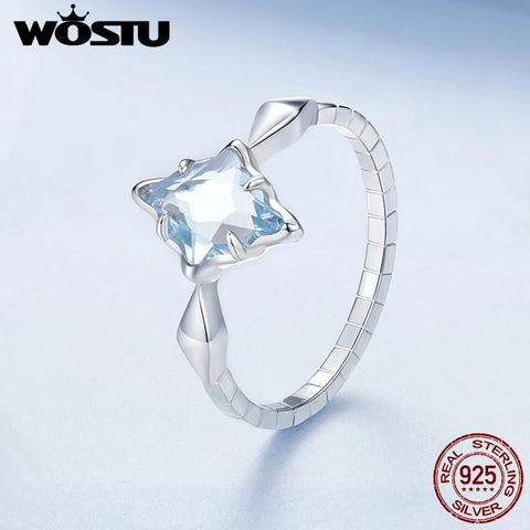 WOSTU 925 Sterling Silver  Ring