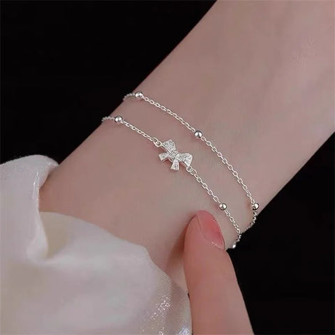 Korean Delicate Silver Color Geometric Bracelet