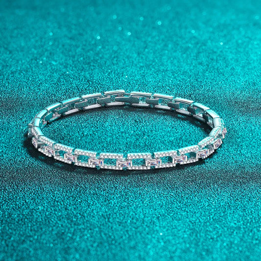 Premium PT950 Platinum Diamond Bracelet