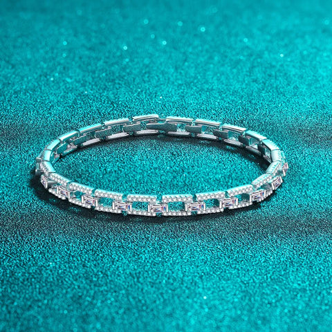 Premium PT950 Platinum Diamond Bracelet