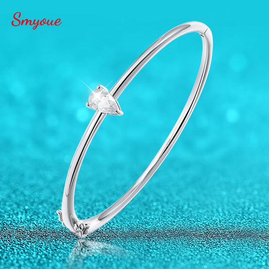 Smyoue Moissanite Bangles Bracelets