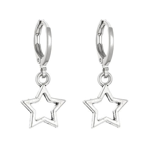 New Creative Star Hoop Earrings