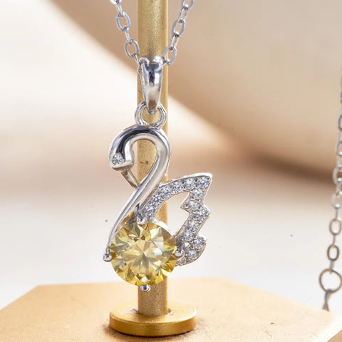 JoiasHome Fashion Silver s925 Swan D Color