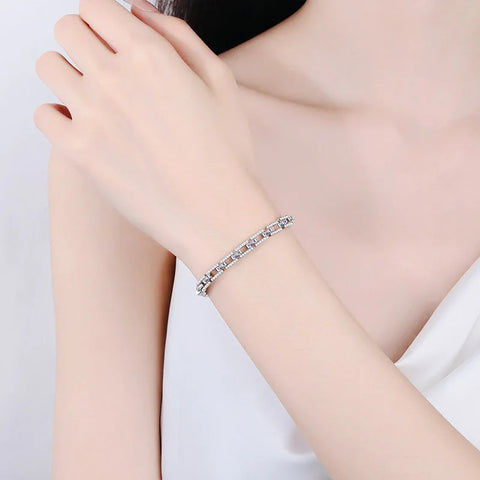 Premium PT950 Platinum Diamond Bracelet