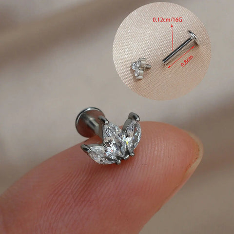 1PC Titanium Stainless Steel Earrings