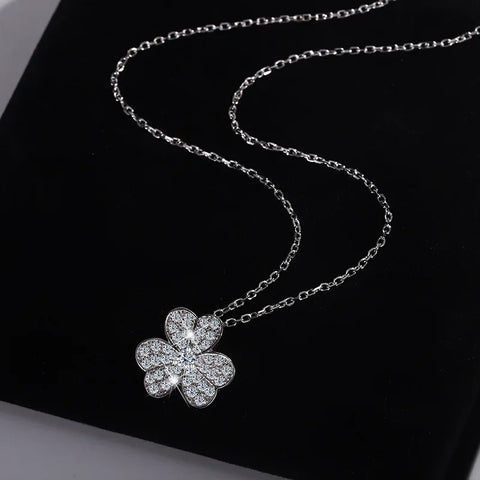 Clover Moissanite Necklace