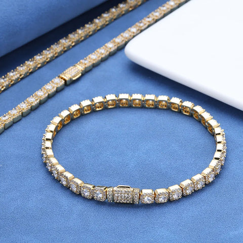 Customized 5mm Ice Tennis Bracelet