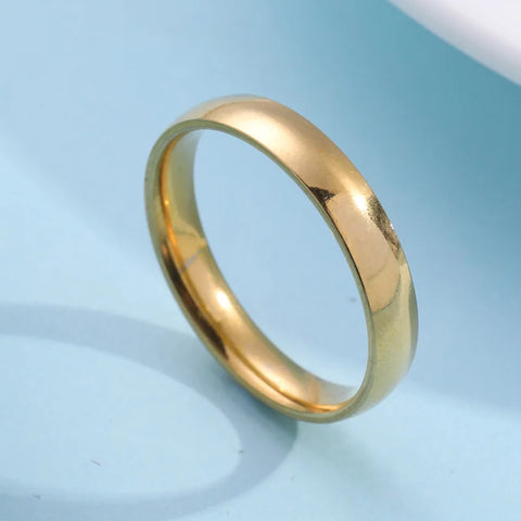 Fashion Simple Smooth Stainless Steel Ring