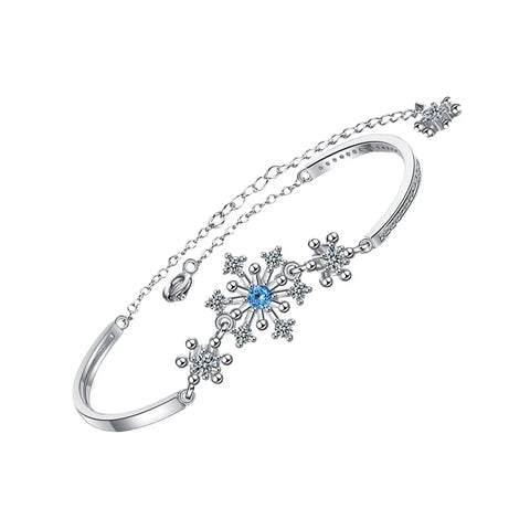 Snowflake Bracelet Rhinestone Bangle  Bracelets