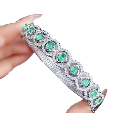 New Natural Emerald Bracelet