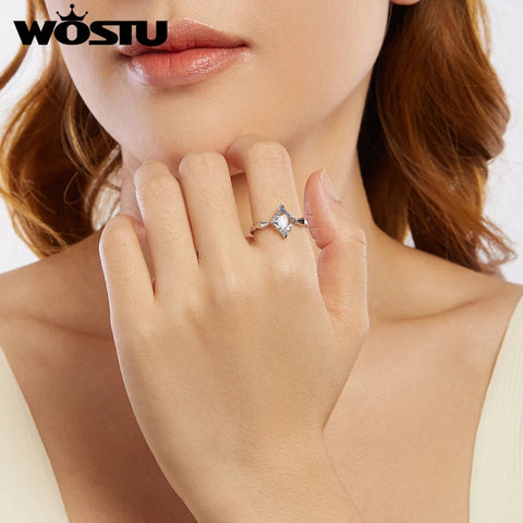 WOSTU 925 Sterling Silver  Ring