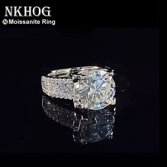 Real 2 Carat 8mm Moissanite Wedding Ring