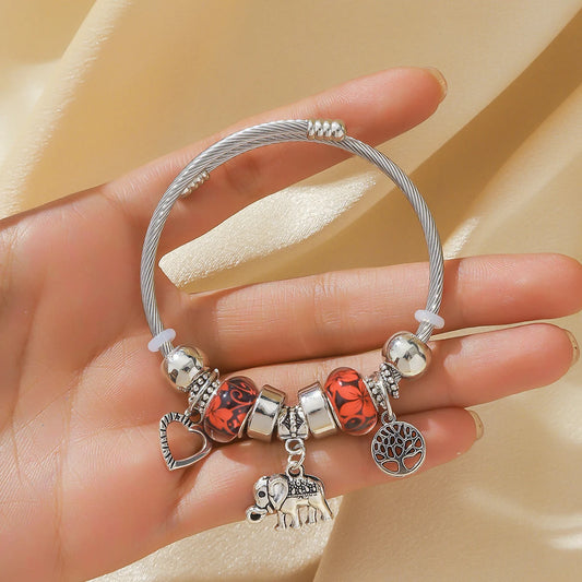 1 Women's Pan Family Style Elephant Peach Heart Life