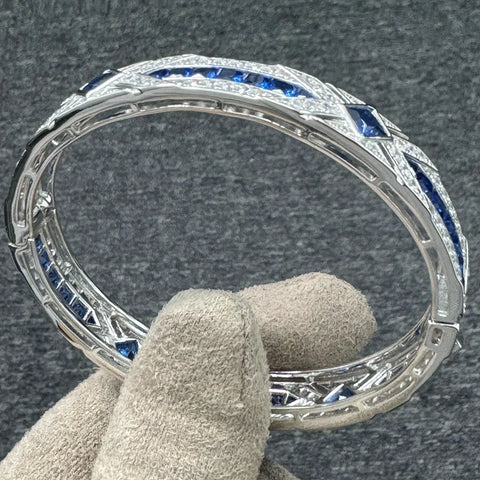 Wong Rain Vintage 100% 925 Sterling Silver Sapphire