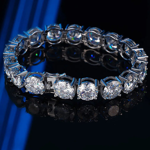 Big Moissanite Tennis Bracelet