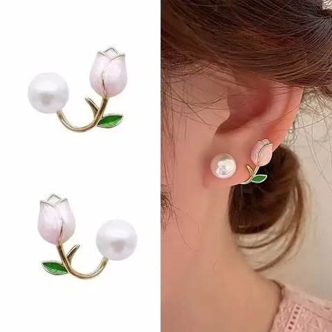 Light Luxury Zircon Stud Earrings