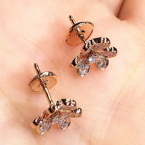 Huitan Fresh Style Flower Shape Stud Earrings