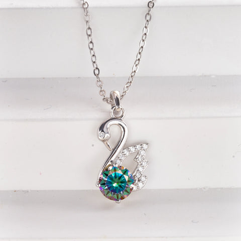 JoiasHome Fashion Silver s925 Swan D Color