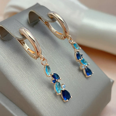 SYOUJYO New 585 Rose Golden Earrings