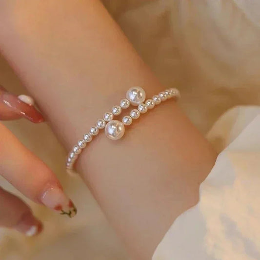 Imitation Pearl Stretchable Bracelet