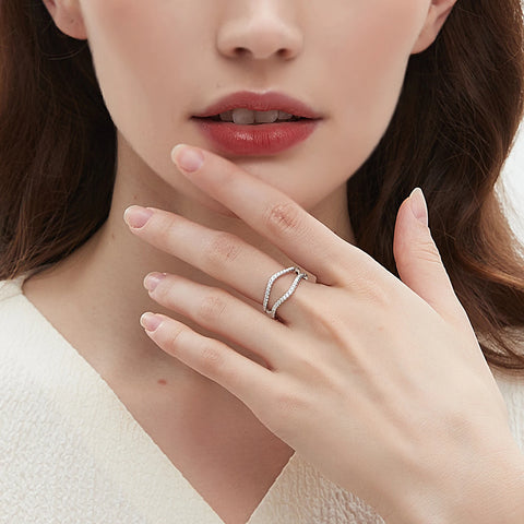Newshe Full Moissanite 925 Sterling Silver