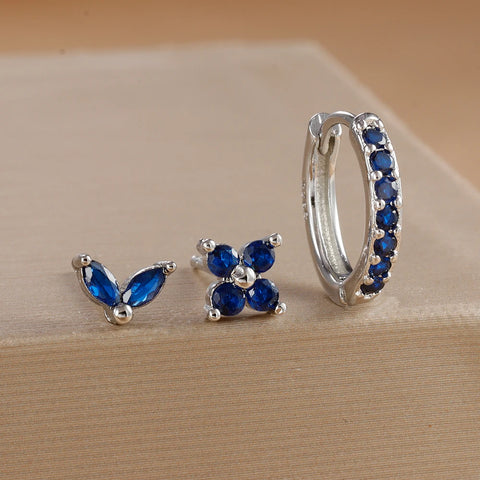 3PCS Stainless Steel Earrings
