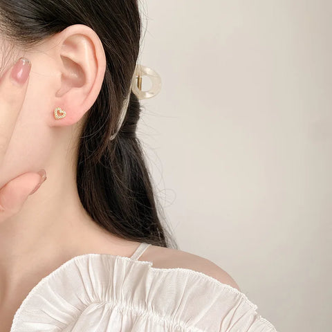 New Fashion Heart Stud Earrings