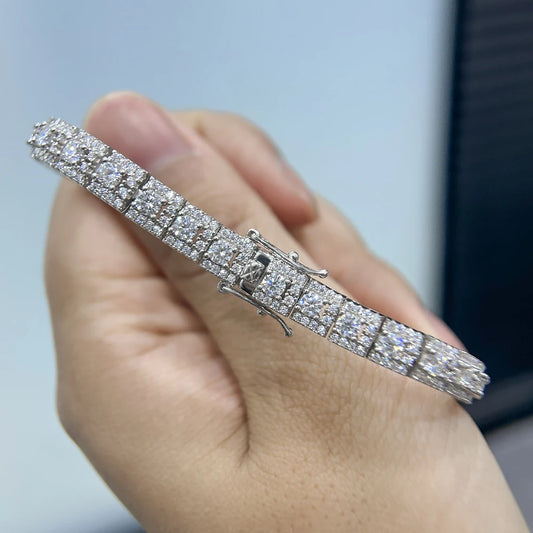 BXINY Luxury Full Moissanite Bracelet