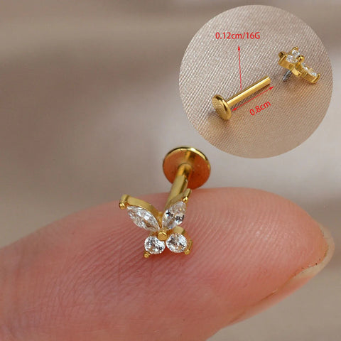1PC Titanium Stainless Steel Earrings
