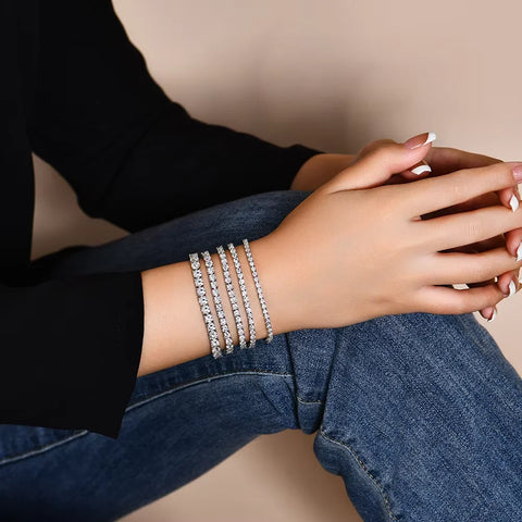 Big Moissanite Tennis Bracelet