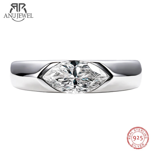 AnuJewel 1ct Marquise Cut D Color Moissanite