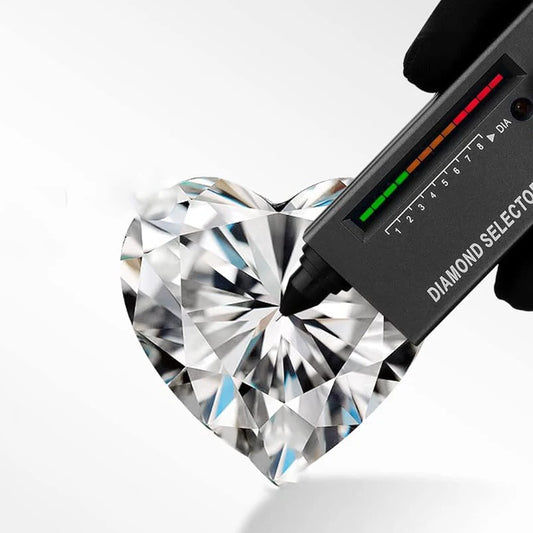 Pink Heart Moissanite Rings