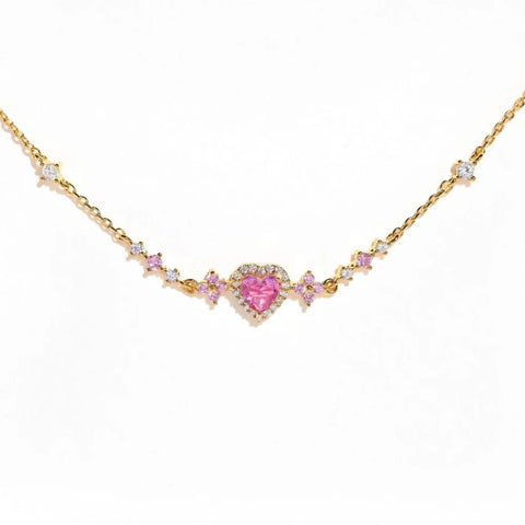Exquisite Sweet Pink Zircon Bracelet