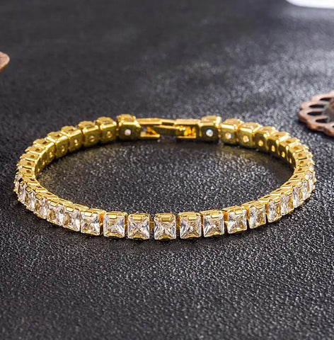 Real 3MM D VVS Moissanite Tennis Bracelet