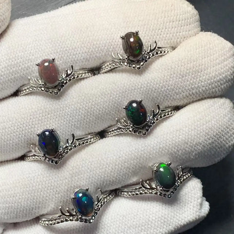 HEYYA STONE Natural Opal Ring