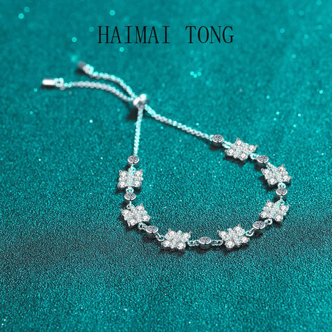 HAIMAITONG Women's Bracelet Moissanite