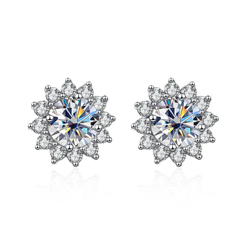 Butterflykiss 0.5 Carat D Color Moissanite Stud Earrings