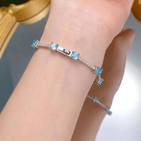 Zircon Blue Diamond Bracelet
