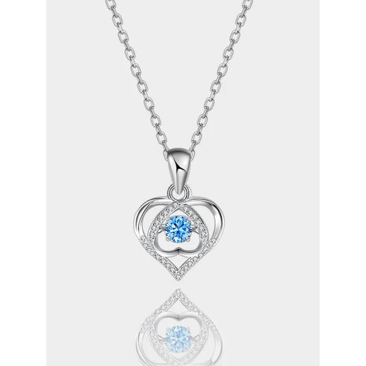 S Pure Silver Dynamic Necklace For Women Versatile Niche Design Light Luxury And Pulsating Heart Pendant Valentine s Day Gift