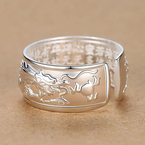 Sterling Silver Original Flying Dragon Ring
