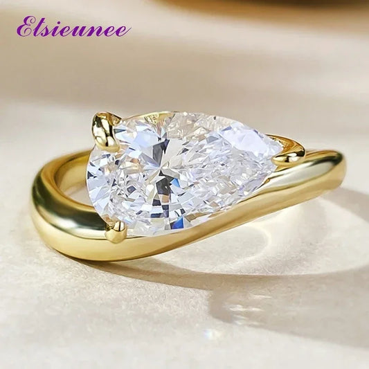 Pear Cut 925 Sterling Silver 7*11MM 2ct
