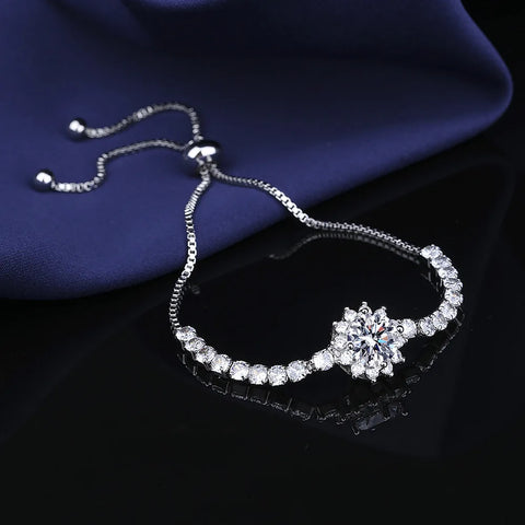 High quality women's sunflower moissanite bracelet