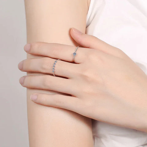NeeTim 3mm Moissanite Ring