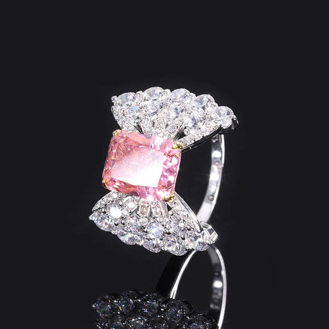 Jewelry S High Carbon Repapalacha Flower Shape Creative Set Main Stone 12 * 16 8 * 10 Crystals