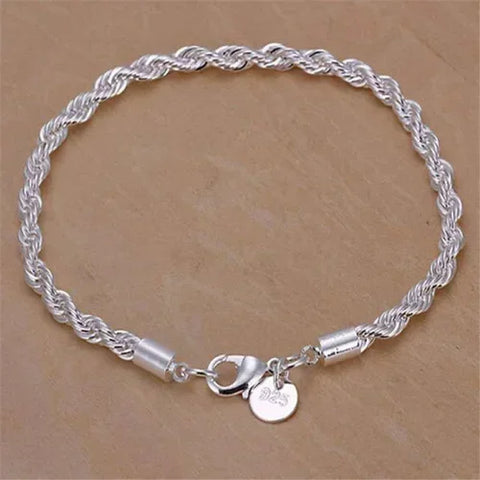 Fine 925 Sterling Silver Lucky Beads Bracelets